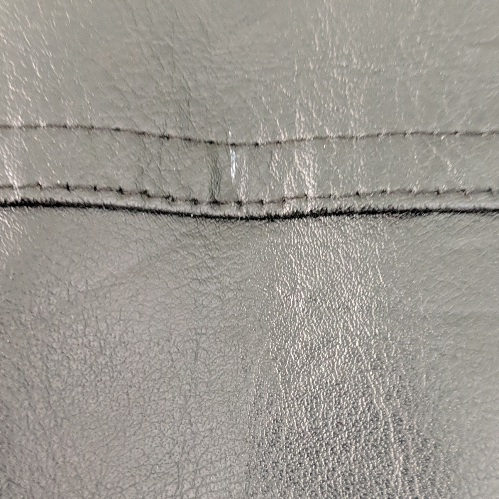 Faux Leather Trench Jacket - Picture 3 of 6